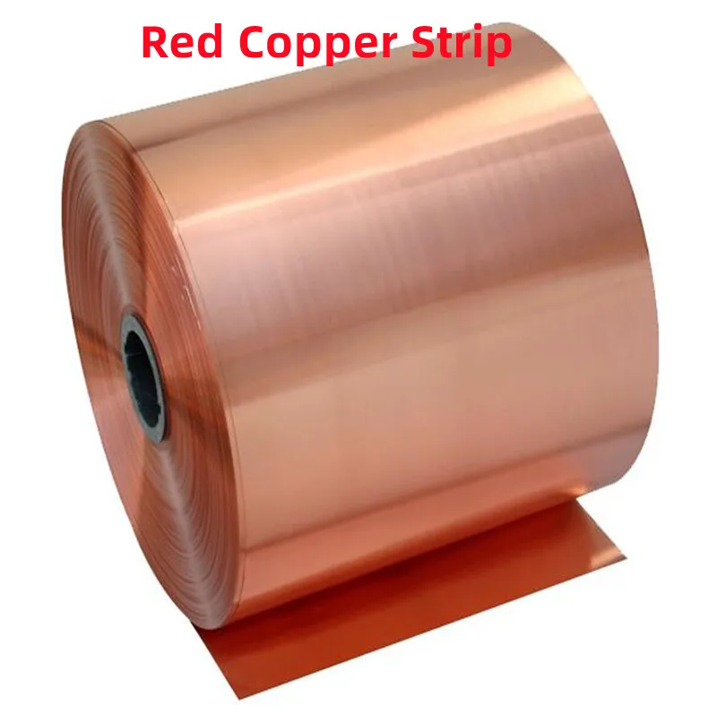 High Electrical And Thermal Conductivity Copper Foil Sheet  Red Copper Strip