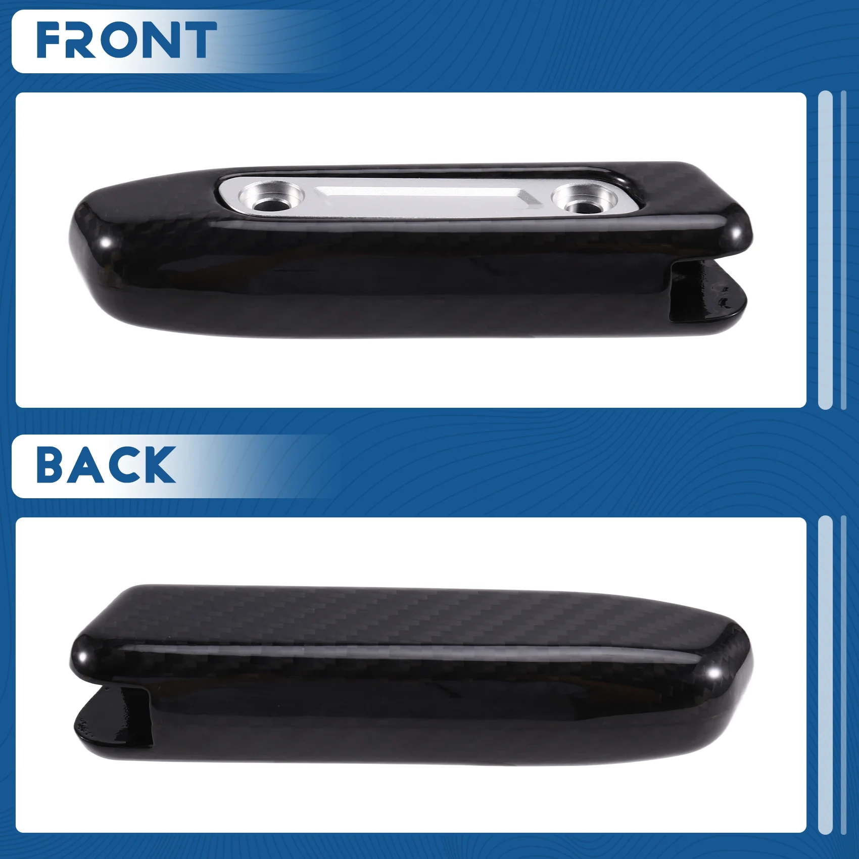 

Lasting Real Hard Carbon Fiber Trim Cover Car Handbrake Grip For Ford Mustang GT Dark Horse Ecoboost 2024 2025 2026 Silver