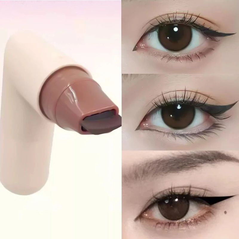 Zwart Bruin Vloeibare Eyeliner Stempel DIY Driehoek Eyeliner Verlenging Stempels Waterdicht Langdurig Snel Droge Ogen Make-up Sjabloon