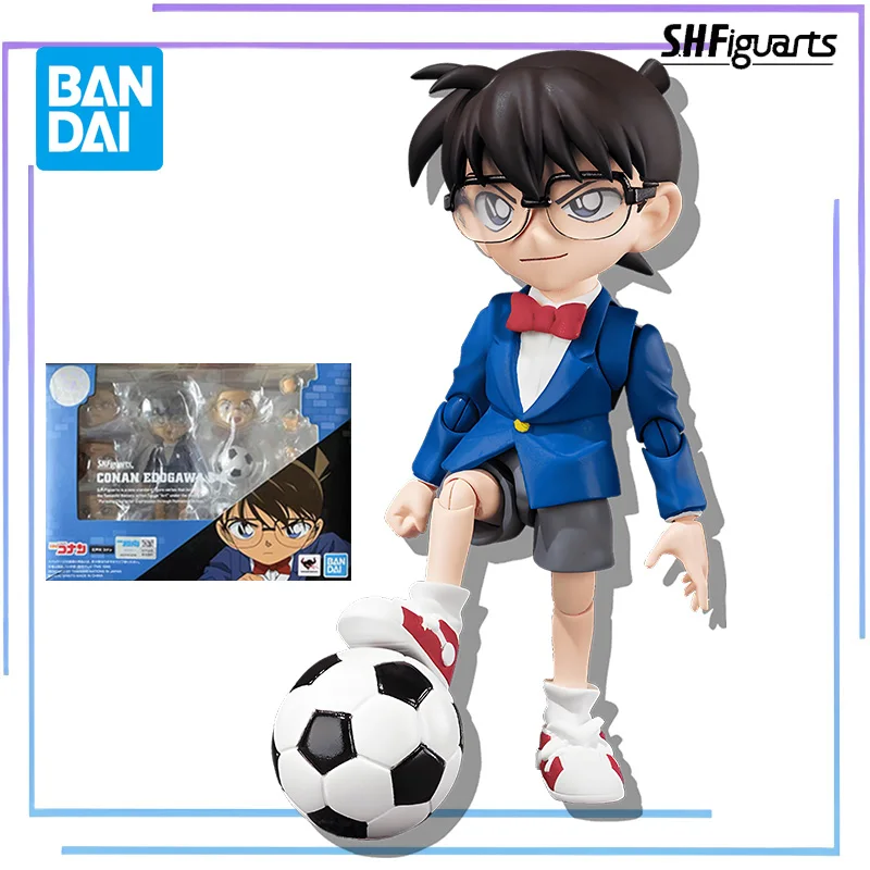 

BANDAI оригинальная серия S.H.Figuarts Conan Edogawa аниме фигурка в сборе украшение орнамент модель игрушки Коллекционная модель
