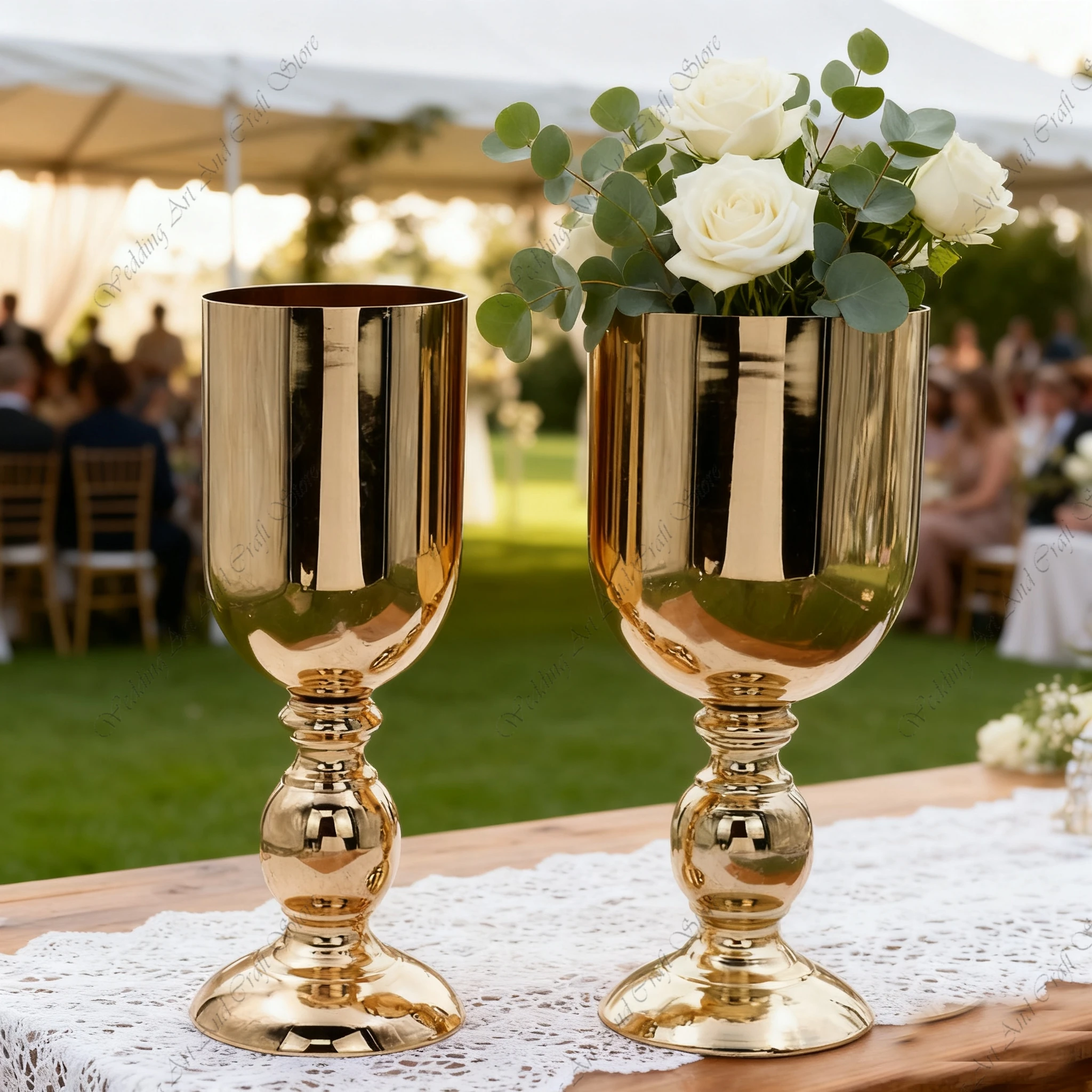 

10pcs f30 28-55cm Wedding Vase Flower Vase Light Stands for Wedding Walkway Decoration Backdrops for Wedding Events ivy432