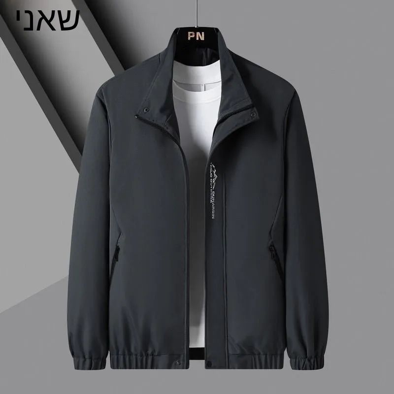 New Fashionable Spring Autumn Men's Jacket Thin Casual Style Korean Version Dad Clothes Business Casual Outerwear