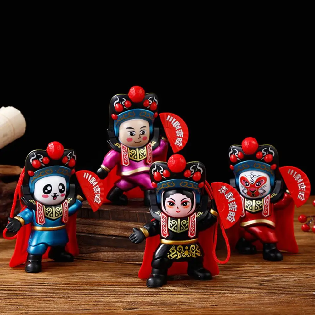 Sichuan Opera Doll Traditional Chinese Face Changing Doll Toy with 4 Facial Looks Sichuan Opera Souvenir Chinese for Enthusiasts