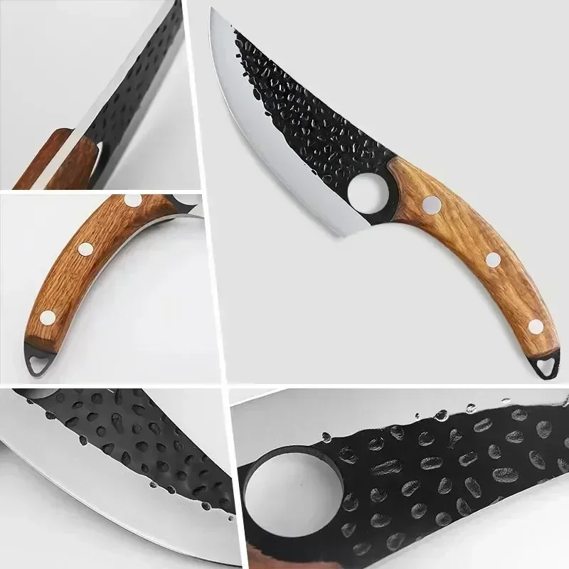 Kitchen Knife Handmade Forged Butcher Knife Boning Knives Meat Cleaver Vegetables Cutter Professional Household Chef Cook Knife - view 3