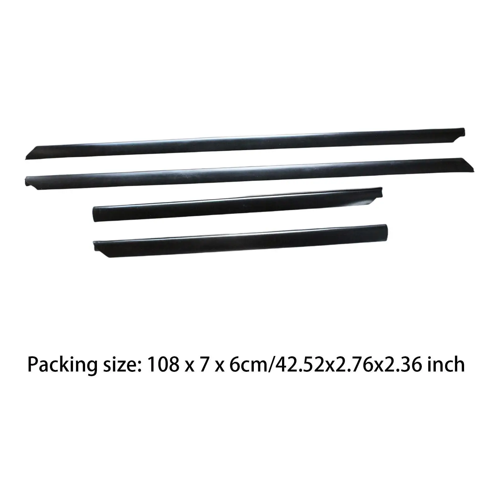 Striscia di rivestimento per portiera auto da 4 pezzi Sostituisci nera per Audi A4 B5 1995-2001