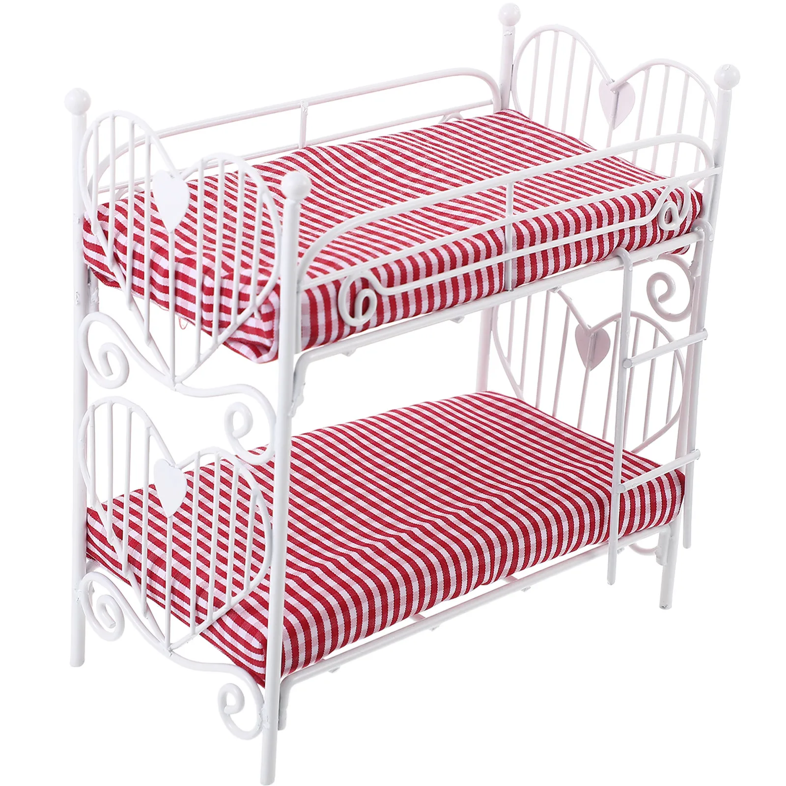 

Miniatures Metal Bunk Bed 1 12 Scale Miniature Furniture Ornament Mini House Bunk Bed Room Decoration House Furniture