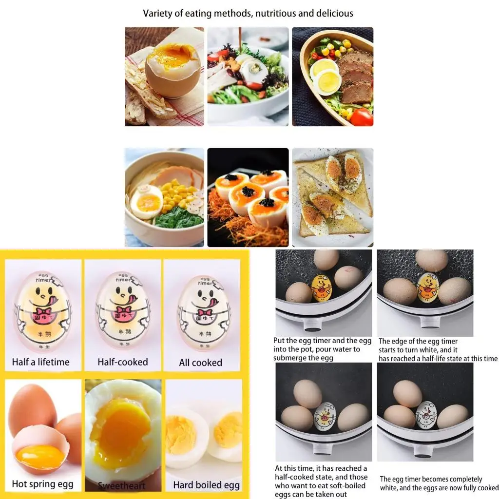 

Egg Timer That Changes Color When Done Soft Hard Boiled Egg Timer 1 Pack Bpa for Kitchen