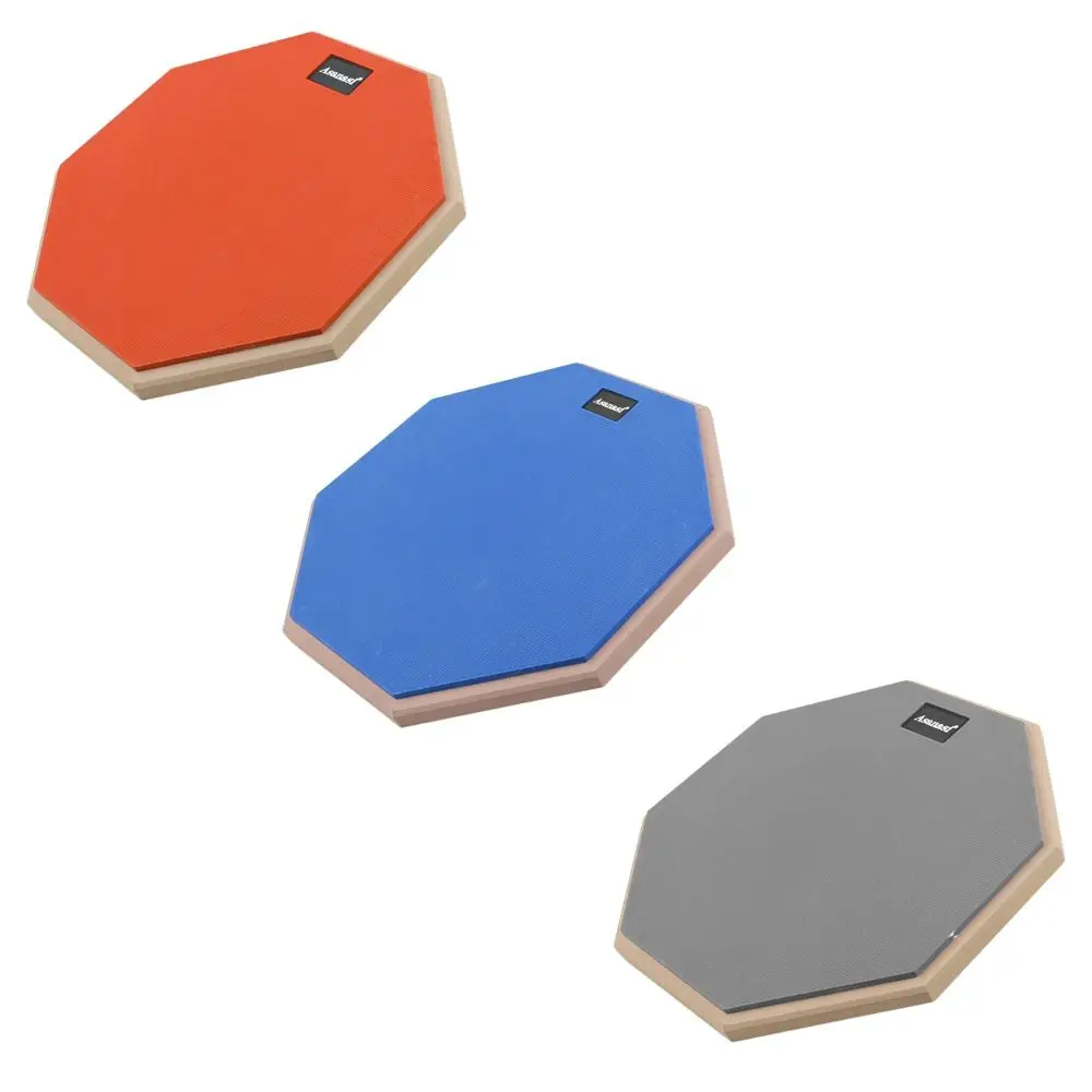 

8-дюймовый тренировочный коврик для малого барабана, двухсторонний бесшумный тренировочный коврик для барабанов, аксессуары для перкуссии, профессиональная подставка для малого барабана