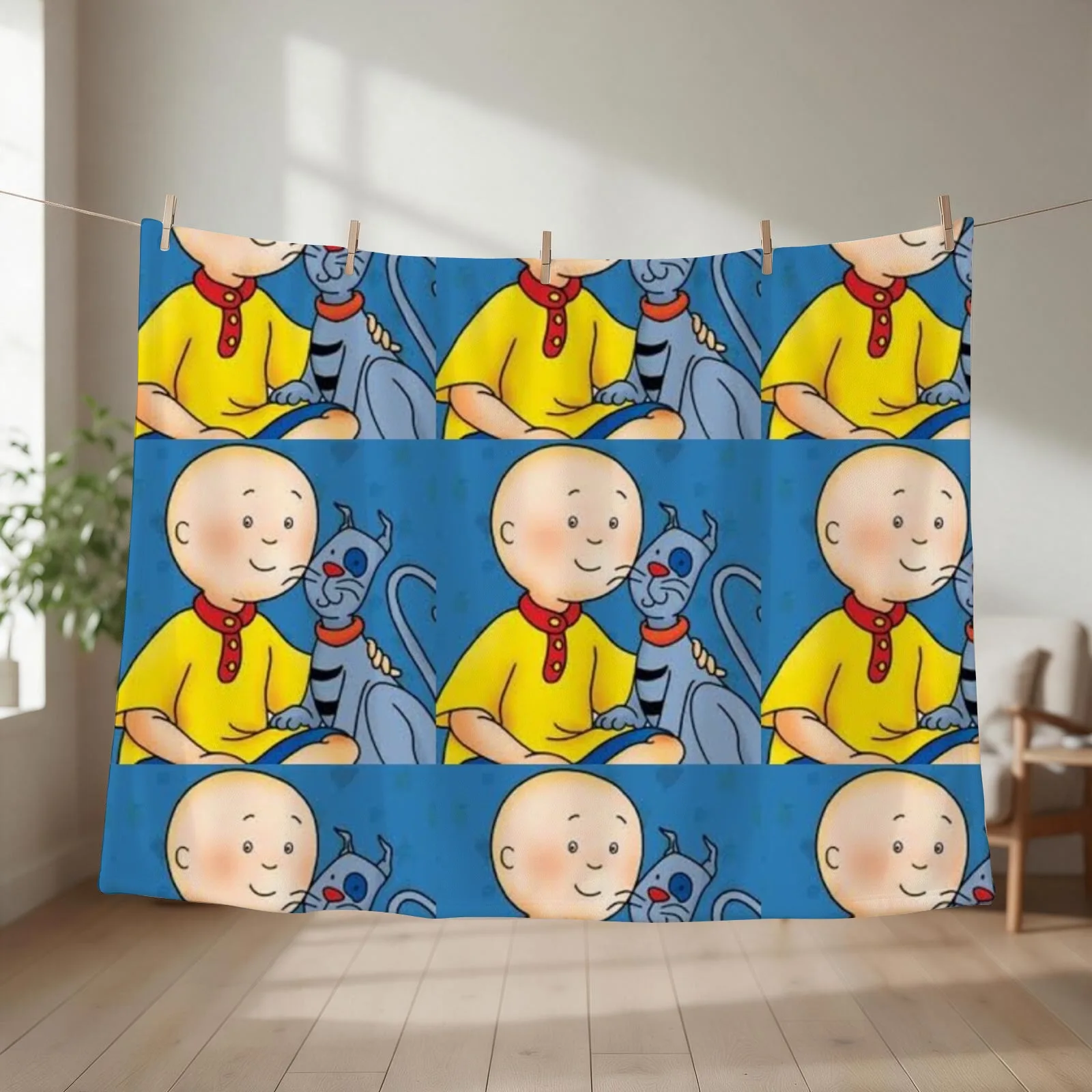 Caillou :D Throw Blanket couch cozy soft plush fuzzy picnic outdoor blanket