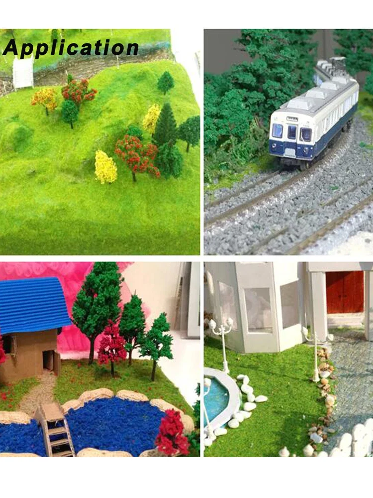 Poudre d'herbe statique artificielle, modélisation de bricolage, 5MM/8MM, pour aménagement de Train ferroviaire HO OO N/Kits de Terrain/Wargaming militaire