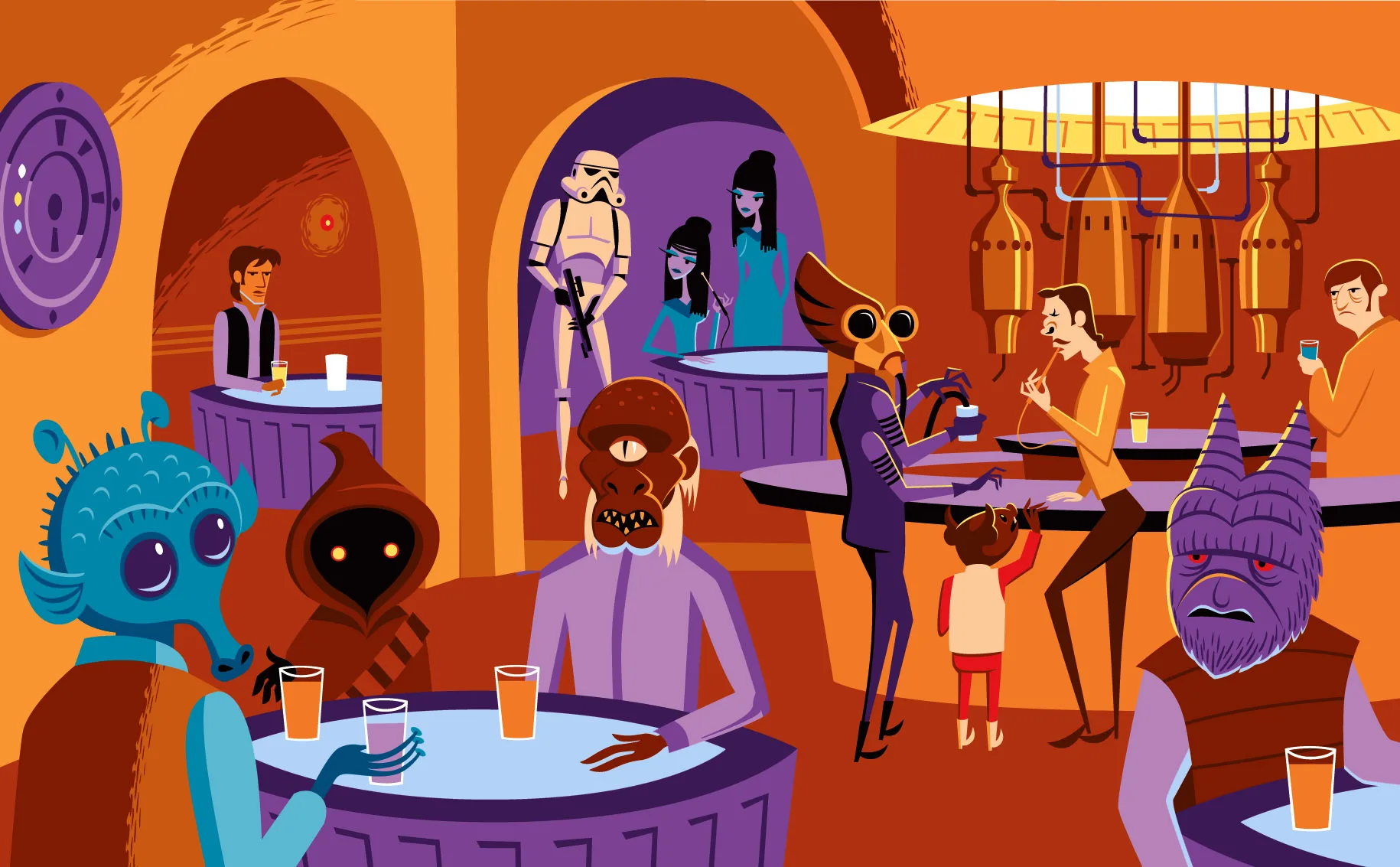 

Josh Agle Shag, Art Canvas Poster for Living Room Decoration, Home Wall Decor Decorative Picture