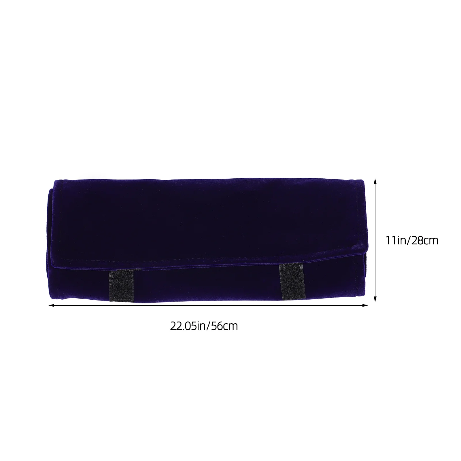 Jewelry Roll Pack Blue: Travel Jewelry Organizer Case For Necklace Bracelet Ring Earring Watch Storage Pouch Portable