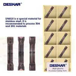 DESKAR 100% Original MGMN150-G MGMN200-G MGMN250-G MGMN300-M LF6018 Grooving Inserts High Quality Lathe Cutting Grooving Cutters
