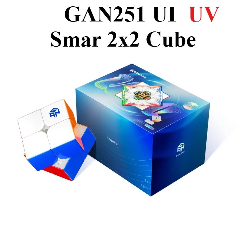 

GAN 251UI Smart 2x2 Cube 2x2x2 Magnetic Wireless Charging Competition Special Children's Educational Toy Gift