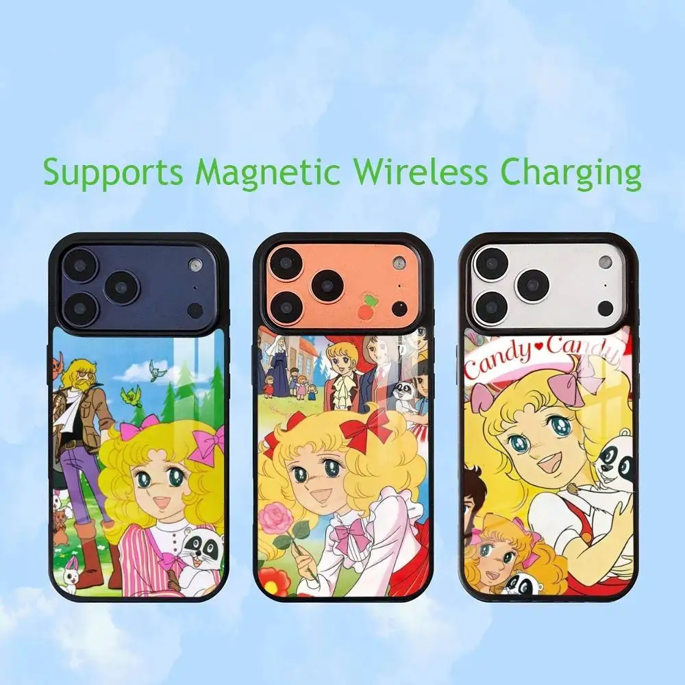 M-Manga C-Candy  Phone Case For iPhone17,16,15,14,13,12,11 Plus,Pro Allows magnetic wireless charging