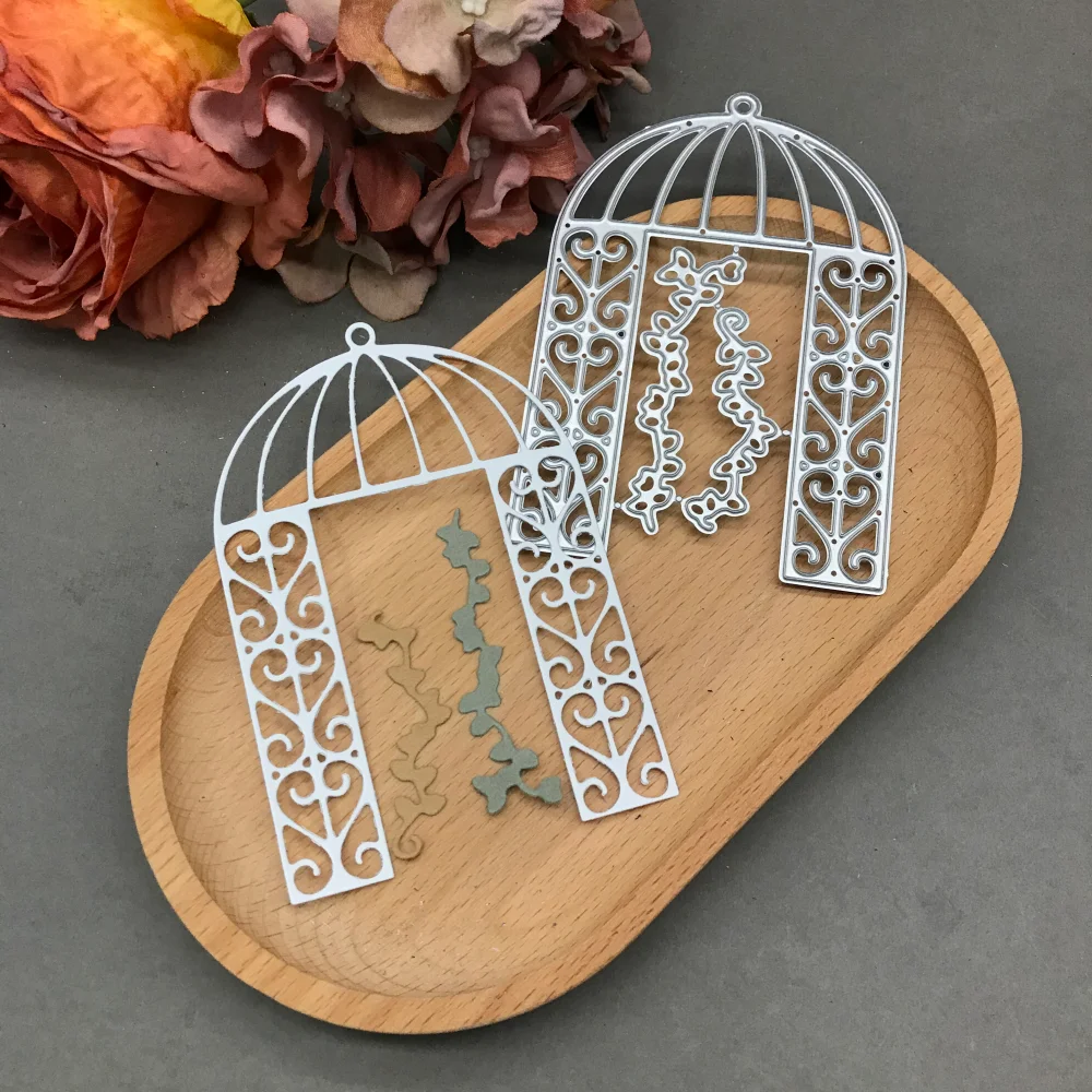 

1pcs metal cutting dies cut die mold Lace door frame Scrapbook paper craft blade punch stencils dies