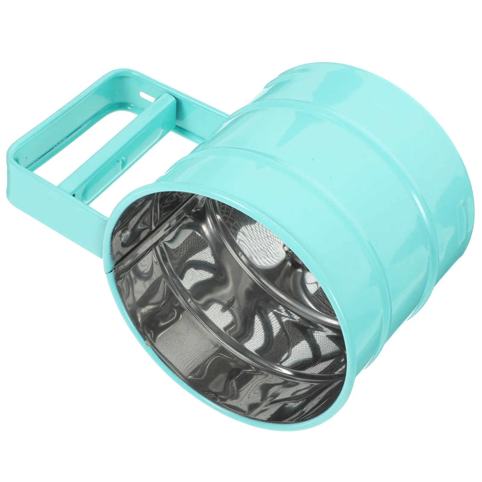 

Handheld Flour Sifter Stainless Steel Small Size Metal Strainer for Home Store Cooking Lightweight Safe Glossy Pink