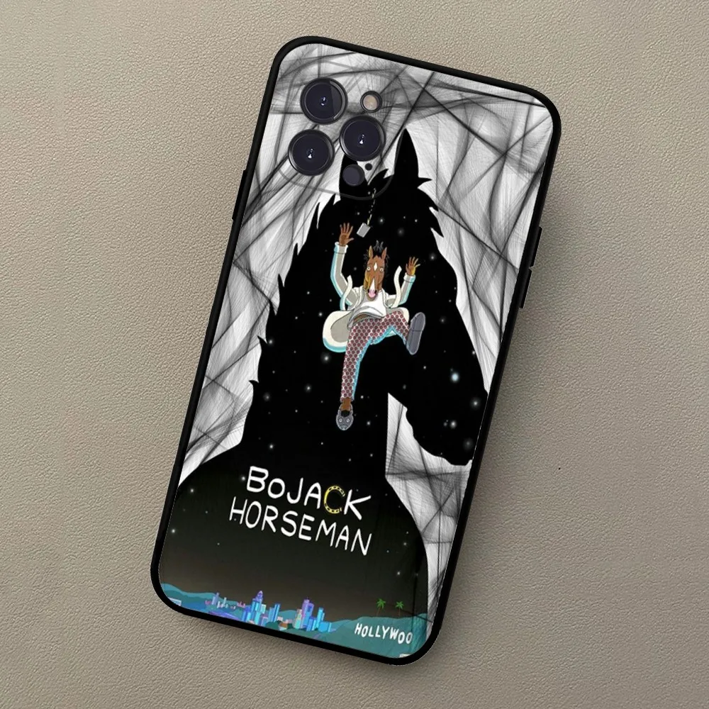 Cartoon B-BoJack H-Horseman Phone Case For iPhone 15 14 13 12 Mini 11 Pro XS Max X XR SE 6 7 8 Plus Soft Silicone Cover