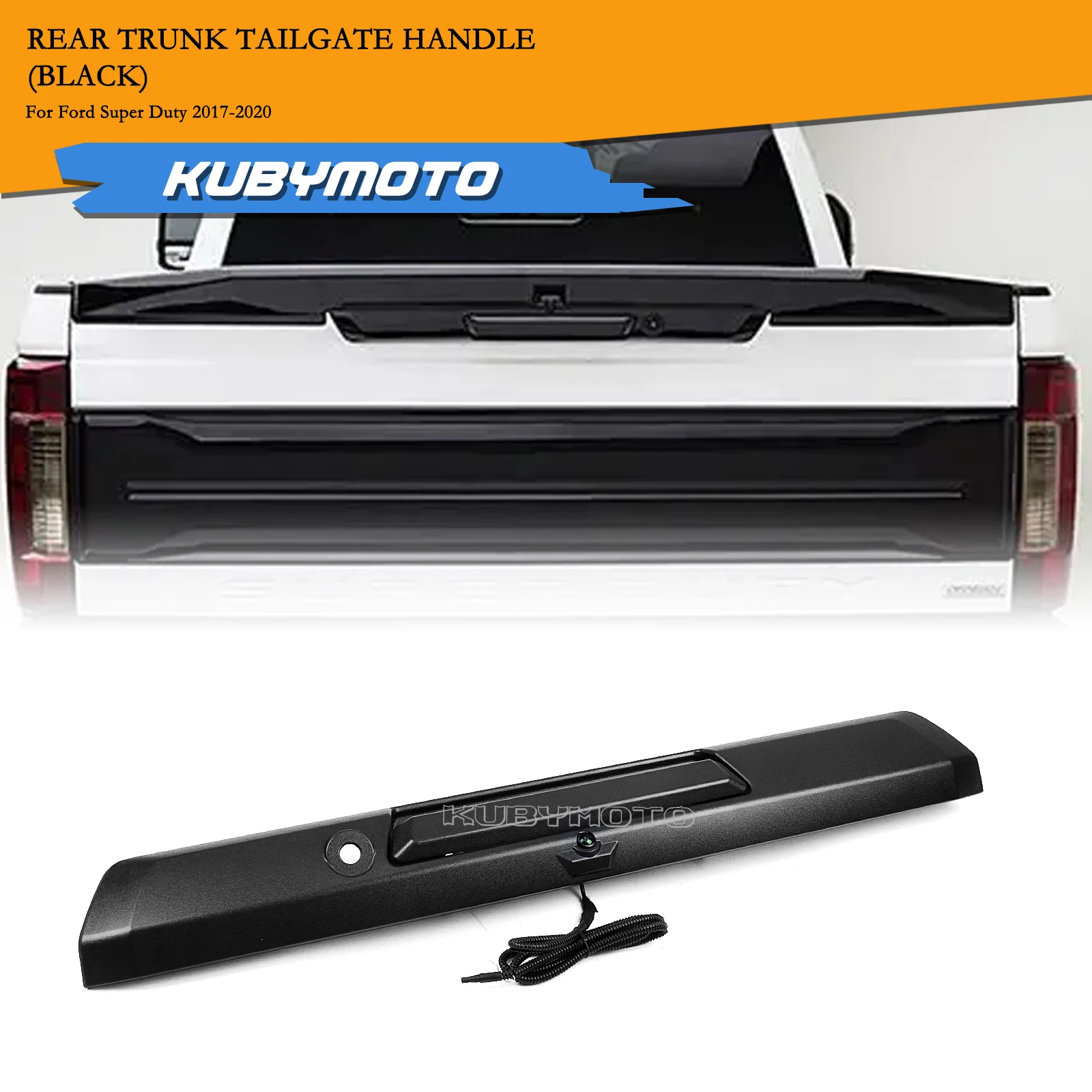 Car Tailgate Backup Camera Handle Rear Trunk Hatch Lid For Ford Super Duty 2017-2020