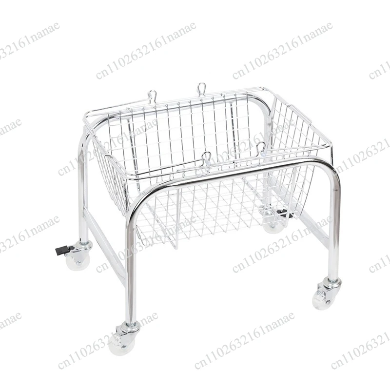 

Snack artifact storage basket, office book, school bag placement basket, movable pulley, under the table, shelf