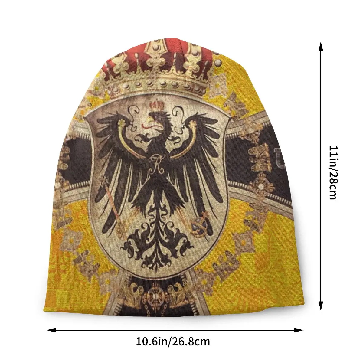 Customization Custom Hip Hop Winter Warm Knit Hat Unisex Adult Vintage German Eagle Skullies Beanies Caps