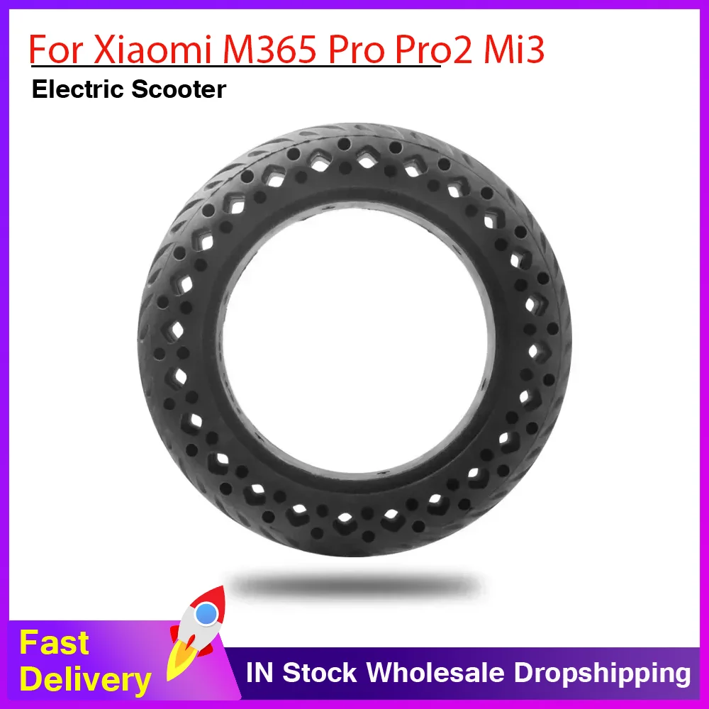 

10-дюймовые бескамерные шины для электросамоката 10x2.0, противоскользящие цельные шины со светоотражающими наклейками и набором инструментов для Xiaomi M365 Pro, Pro2, Mi3