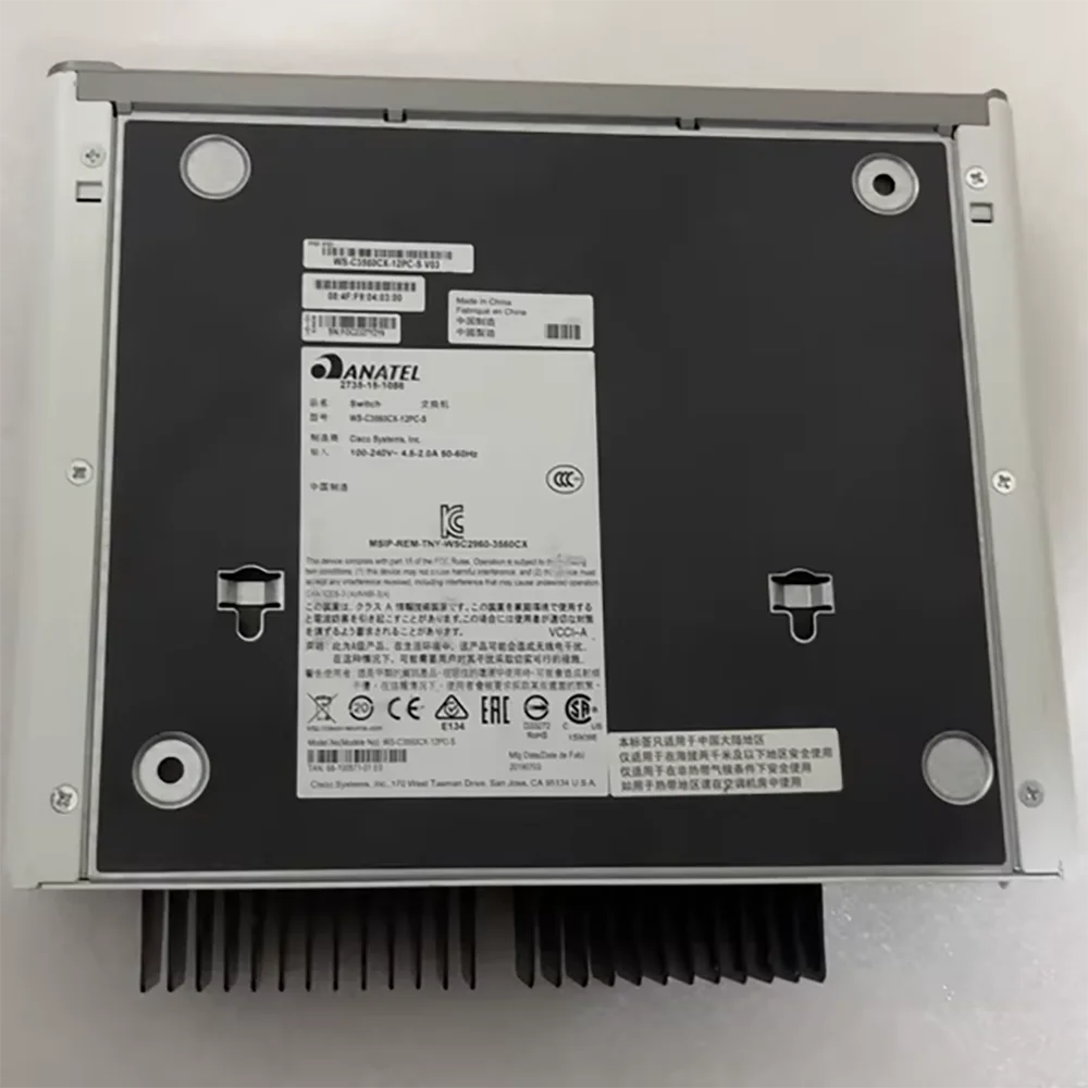 

Для CISCO WS-C3560CX-12PC-S 12-портовый гигабитный источник питания POE, 2-портовый сетевой коммутатор с оптическим портом SFP