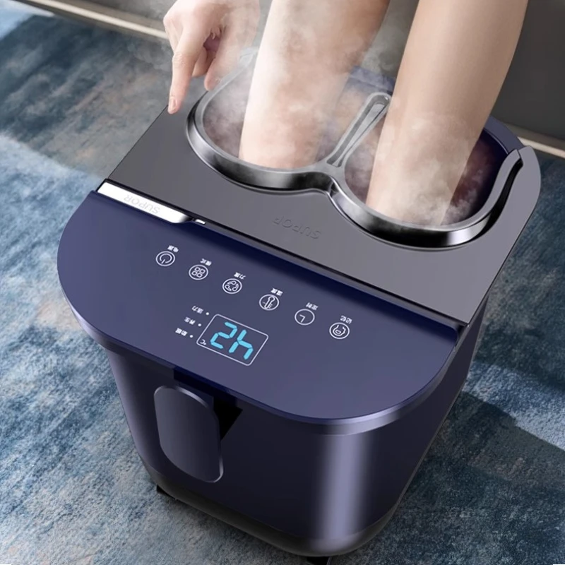 Home Full-Automatic Foot Bath - Electric Heating Constant Temperature Foot Soaking Bucket with Massage Function