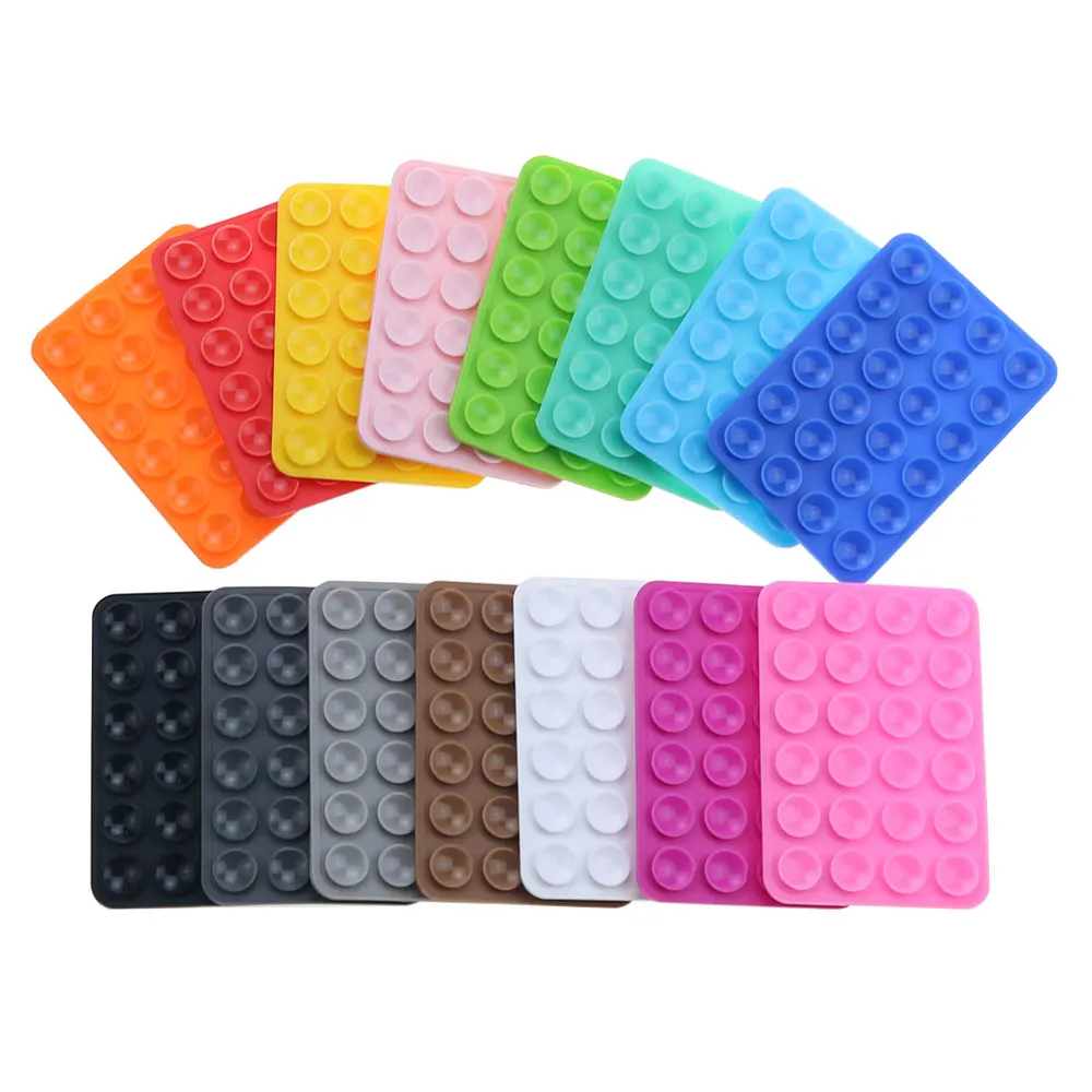 JCD 1pc Double Side Silicone Suction Pad For Mobile Phone Fixture Suction Cup Silicone Rubber Sucker Pad For Fixed Pad