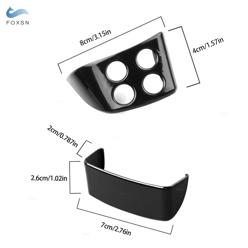 

Bright Black Steering Wheel Panel Button Trim Accessories For VW Golf 5 MK5 Jetta Passat B6 2005-2010 Tiguan Touran Caddy EOS