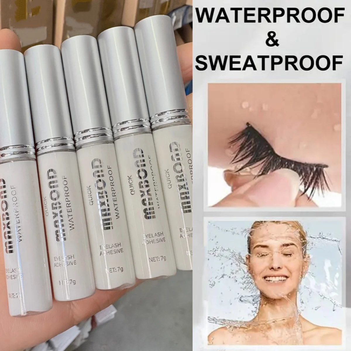 7g szybkoschnący niewidoczny klej do sztucznych rzęs stylizacja przezroczysty naturalny klej do przedłużania sztucznych rzęs klej wodoodporny makijaż *