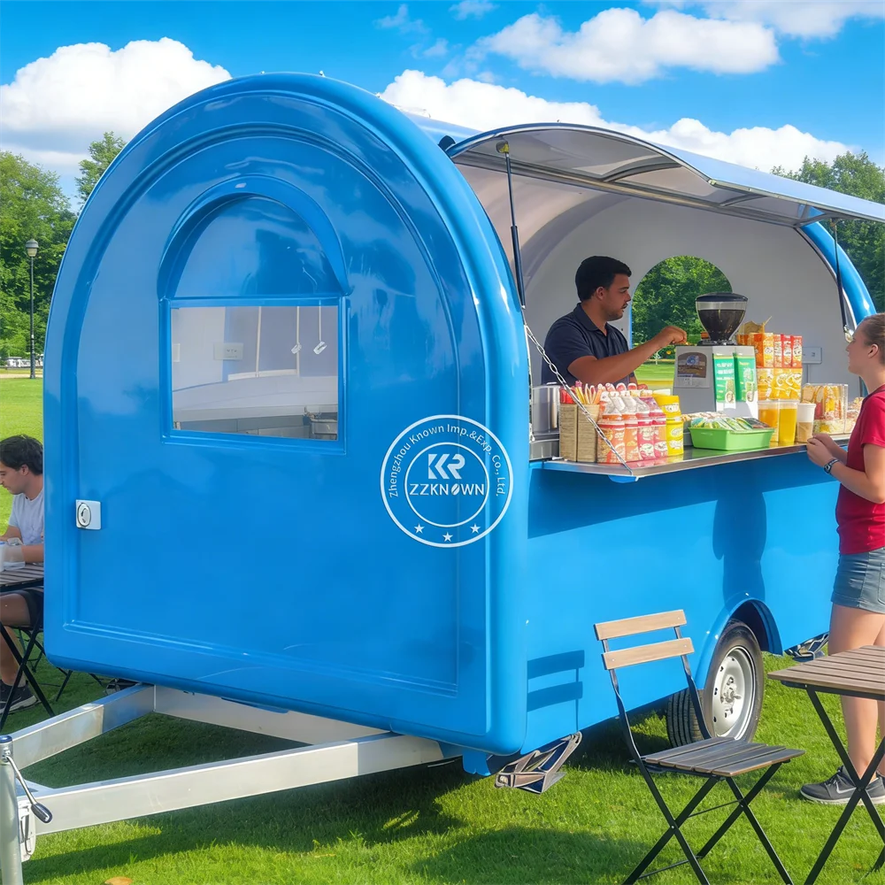 

Mobile Ice Cream Trailer Cart Snack Food Cart Kitchen Truck Pizza Coffee Trailer Concession Food Truck With Full Kitchen