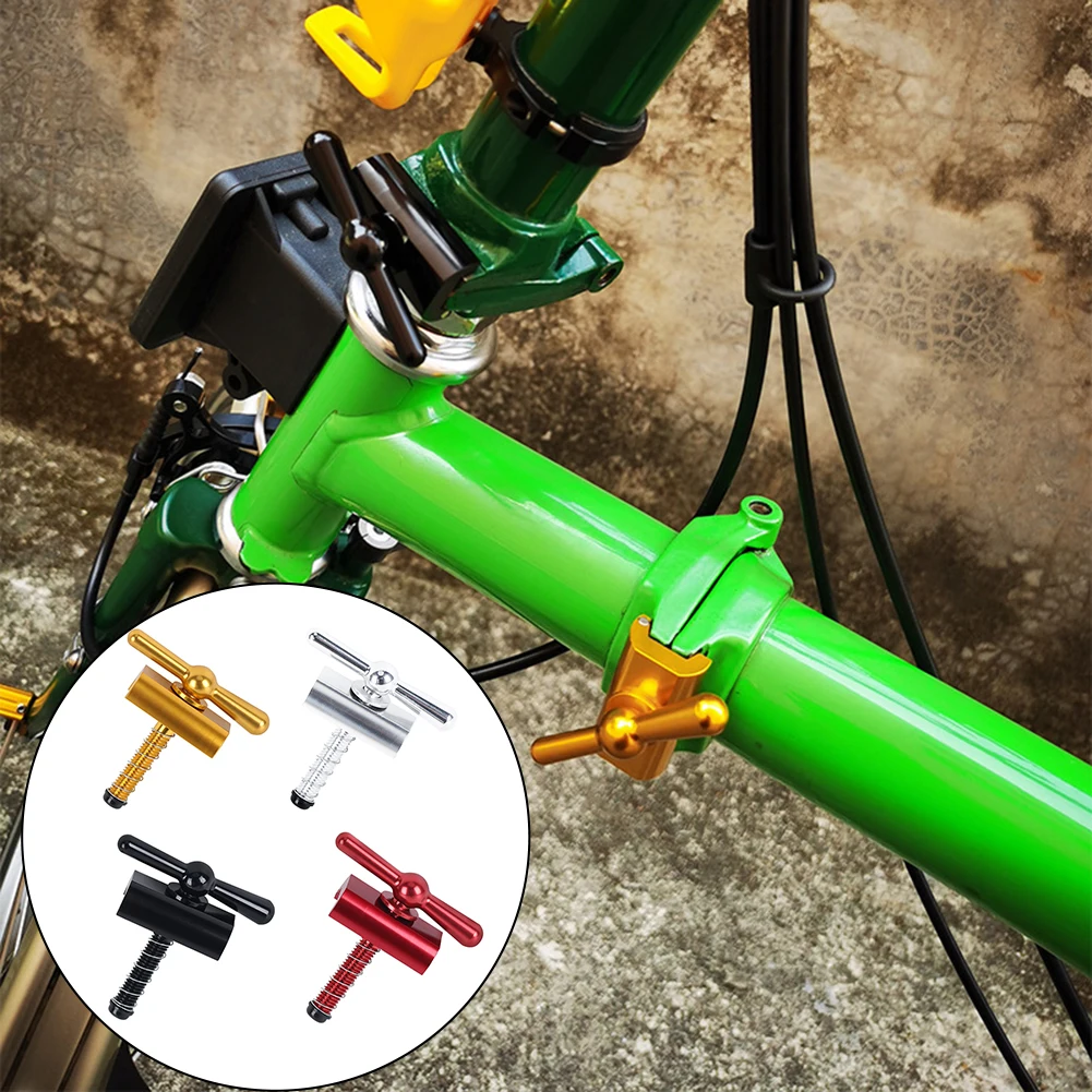 

Folding Bike Hinge Clamp Accessory Black C Type Hinge Clamp Secure Joint Mechanism Anodized Aluminum Treatment Easy Installation