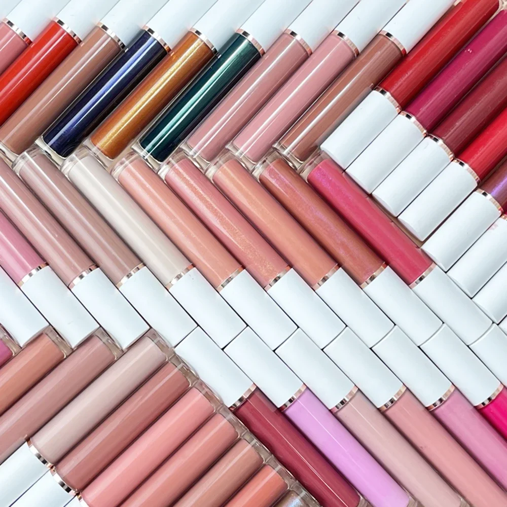 Jules Gloss-Pigment de logo personnalisé, 64 couleurs, étiquette privée, longue durée, hydratant, antiadhésif, ne se décolore pas, imperméable, maquillage, vente en gros