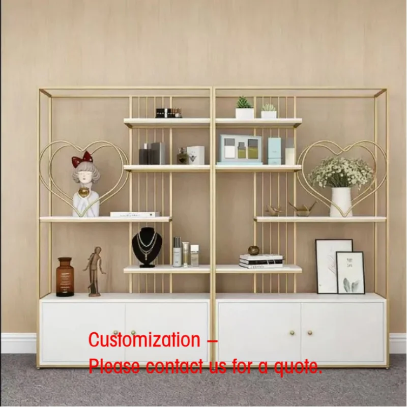 custom.Cosmetic Display Cabinet, Simple Modern Showcase, Beauty Salon Product Shelf, Nail Shop Storage Rack, Custom Service Avai