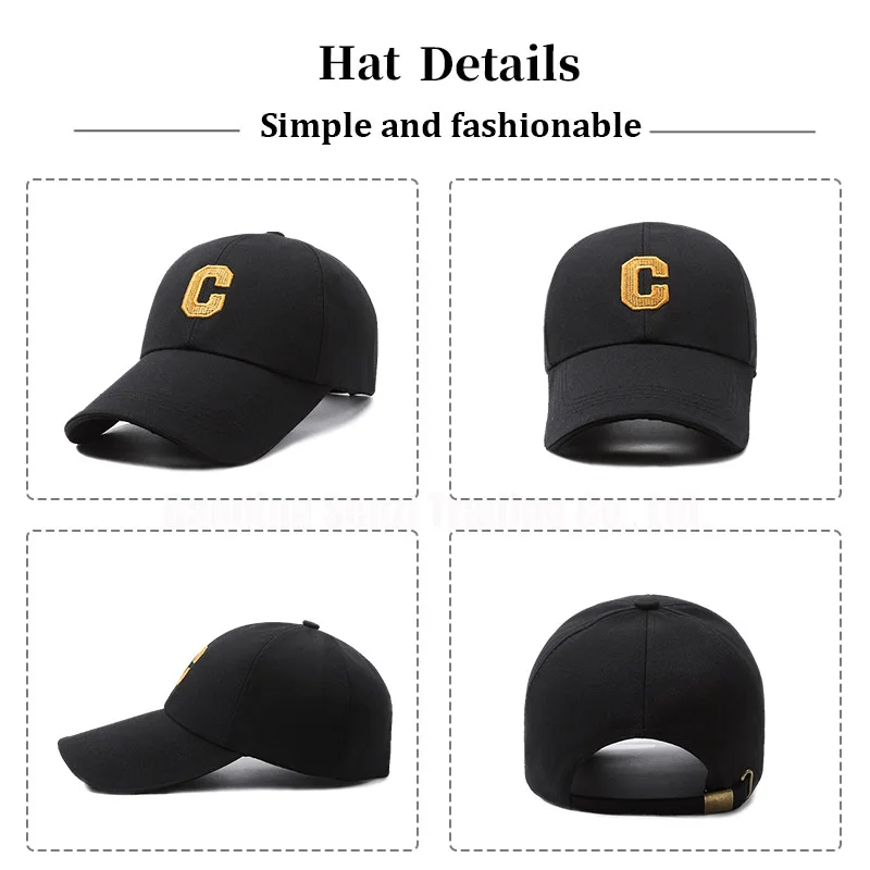 قبعة ذات رأس كبير للحماية من الشمس، قبعة بيسبول عصرية للأزواج، قبعة رياضية صغيرة وجيدة التهوية لصنع الوجوه تبدو جيدة