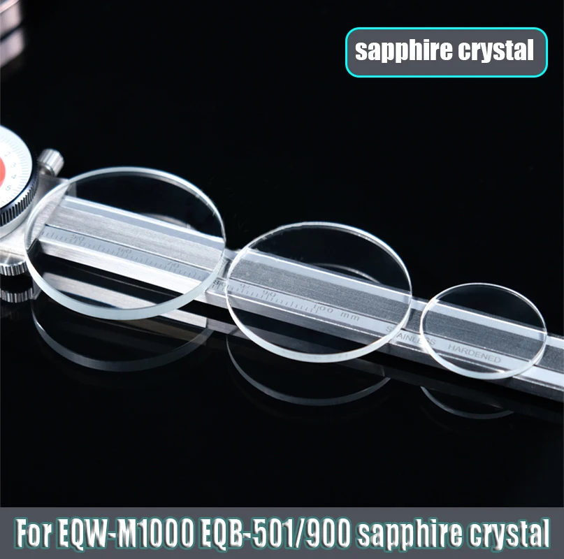 

For Casio Glass Watch Mirror Sapphire Crystal EQB-800 EQB500 A1100 M600D EQW-M1000 EQB-501/900 Watch lenses Sapphire Mirror Mask