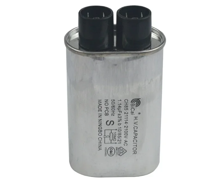 2100V.AC 1.14uF 1.14 50/60Hz CH85.21114-2100V High Voltage HV CAPACITOR Microwave Oven Replacement Parts