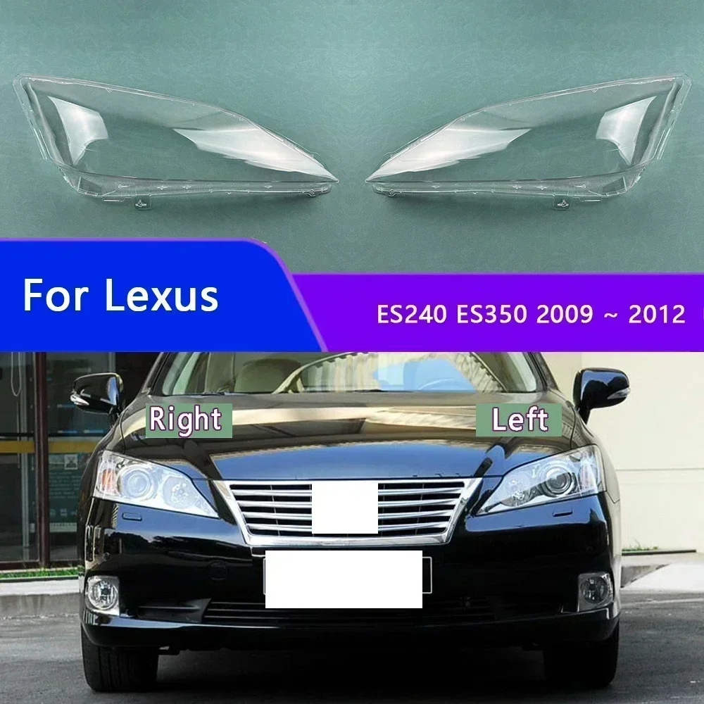 

Для Lexus ES240 ES350 2009 2010 2011 2012, стеклянная крышка передней фары, прозрачный чехол для линз
