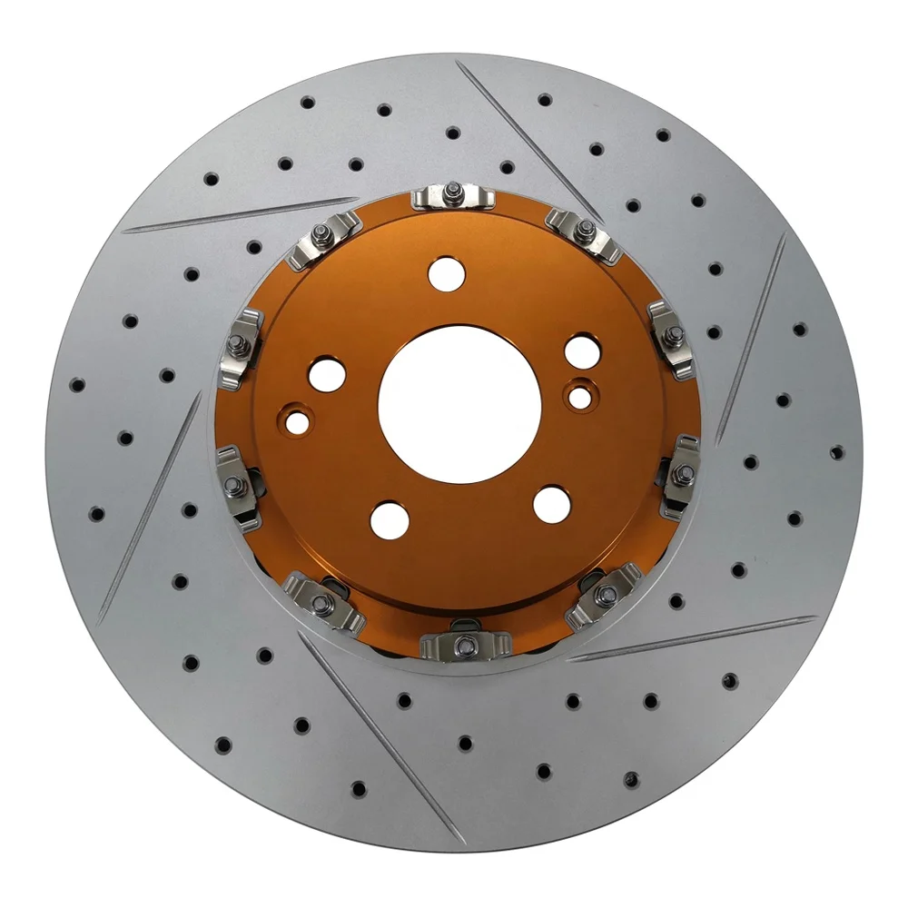 A2214211812 370MM 24MM  Lightweight Anti Noise Perforated Floating Brake Rotor For BMWcustom