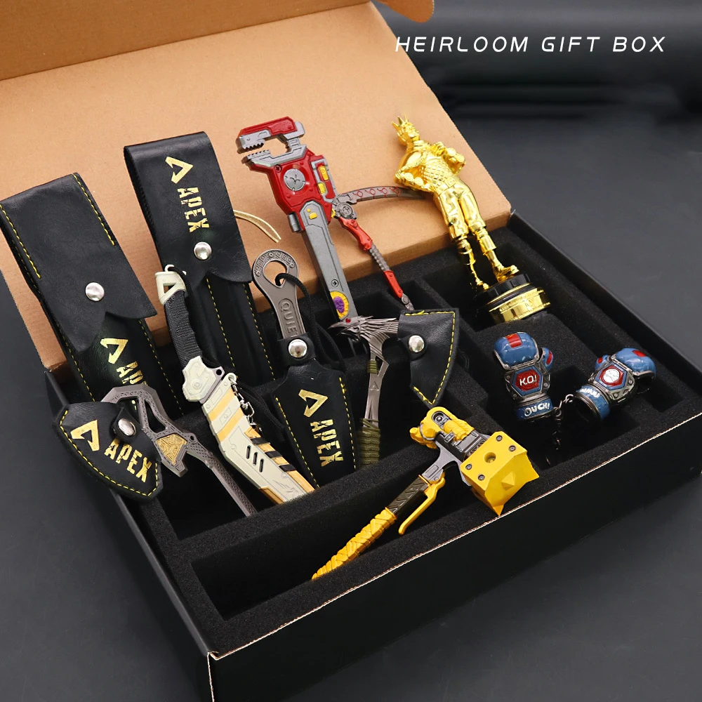 

Apex Legends Bloodhound Raven's Bite Octane Butterfly Knife Bangalore Cold Wraith Kunai Gift box set of eleven toy Sword Weapons