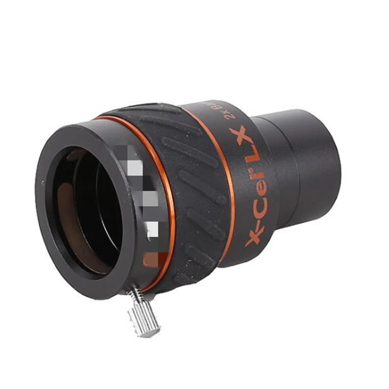 X-Cel LX 2X 3X Barlow Lens 2X 3X 1.25 Inches Super Wide-Angle Planetary Eyepiece Optical Glass Barlow Prism