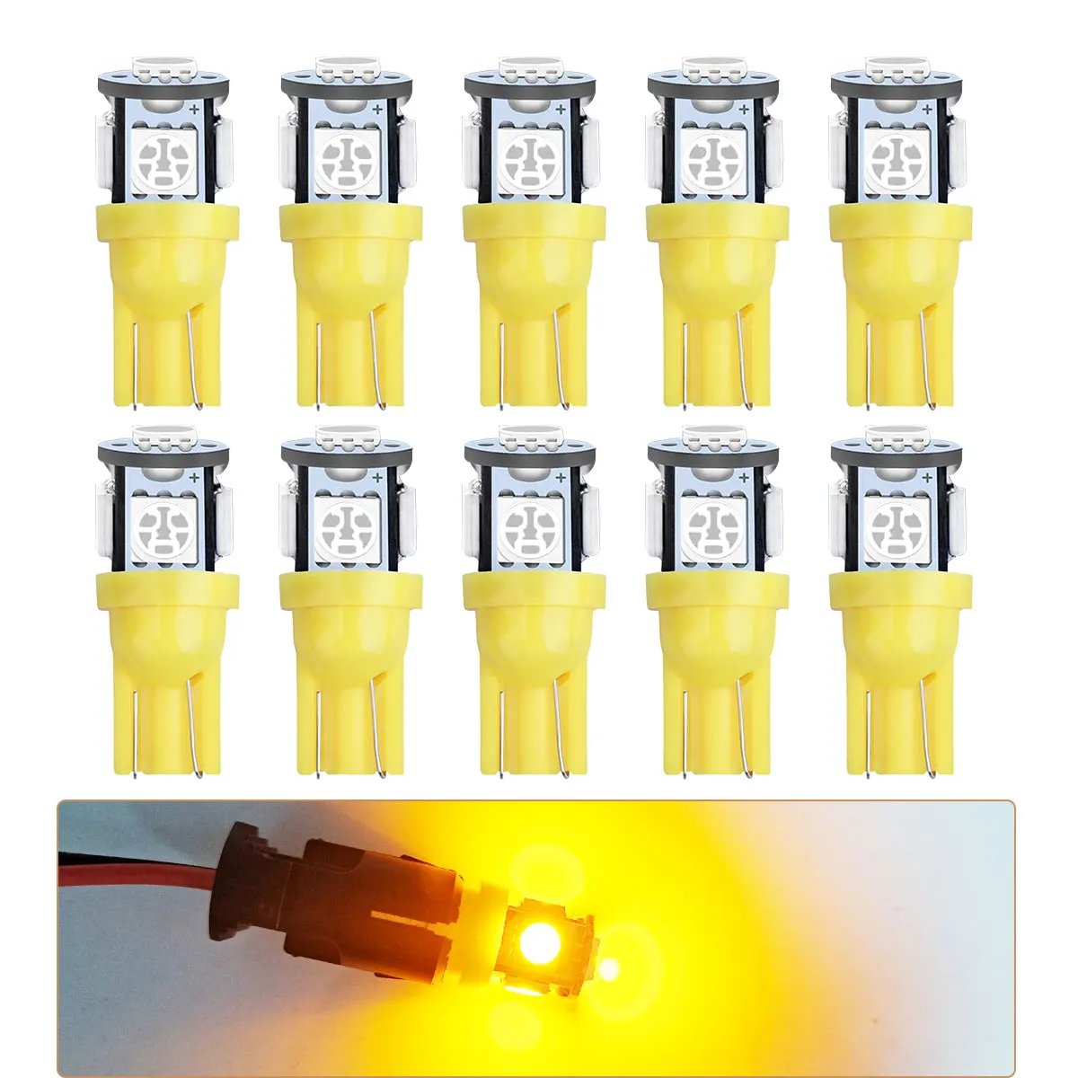 Alle Farben Optionen Superhelle 5050 LED 5SMD W5W T10 WY5W 192 194 168 Autolampen für Kfz-Blinker Lesebremslicht