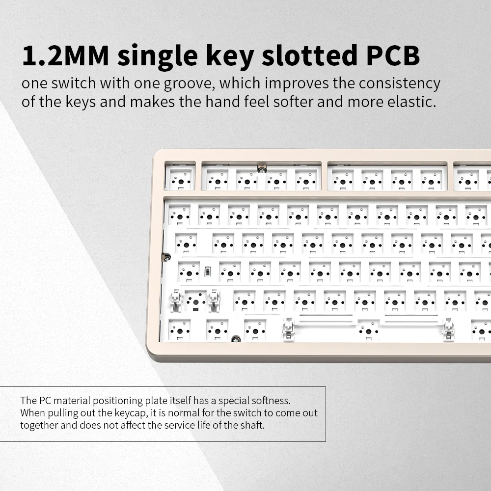 Imagem -06 - Furycube-teclado Mecânico F75 2.4g sem Fio Bluetooth com Fio 82 Chaves Alumínio Rgb Oem Estrutura Personalizada