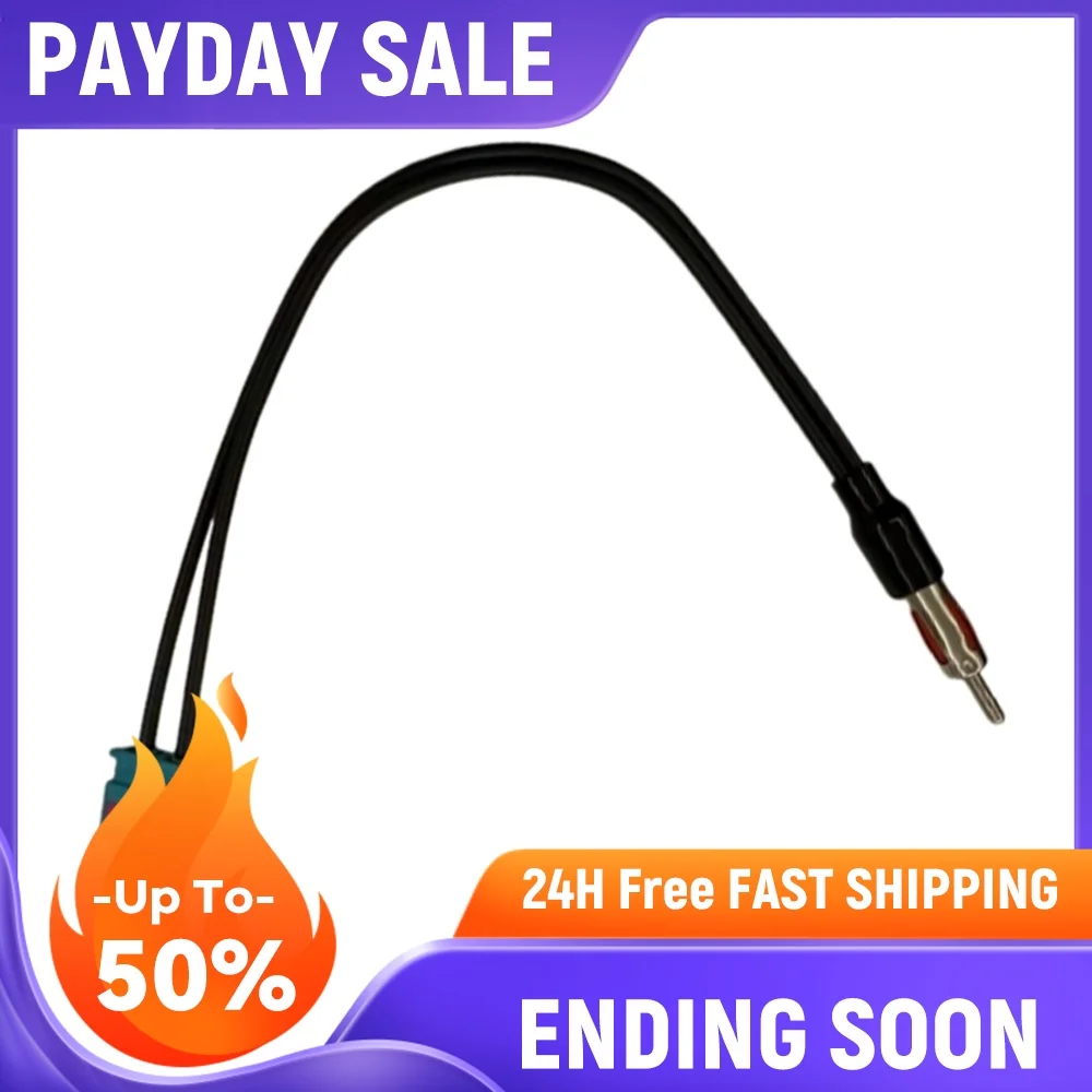 Car Radio Audio Cable Adaptor Antenna Car Audio Cable Adaptor Antenna Double Fakra - Din Male Aerial for VW RNS510 RCD510 Jetta