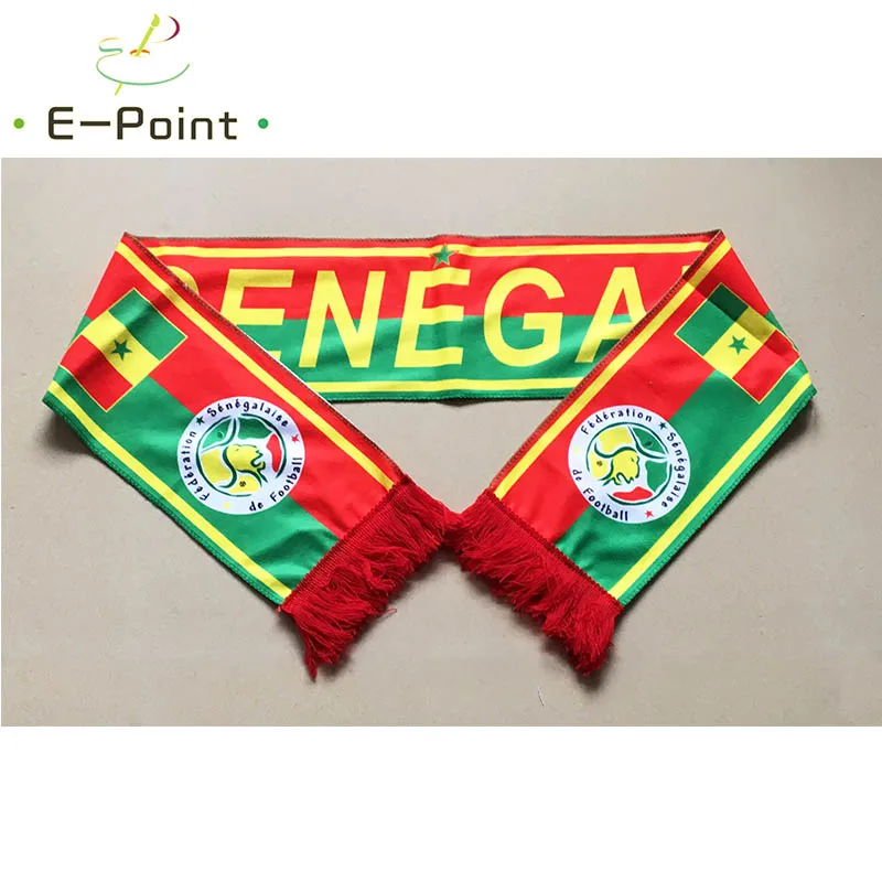 120*17 cm Size Senegal Scarf for Fans Double-faced Printed NA024