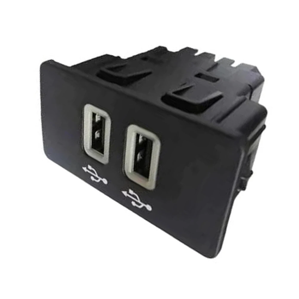 OEM-Style USB Interface Featuring Two USB Ports and Operational Indicators for Select Infotainment Upgrades OEM-Style
