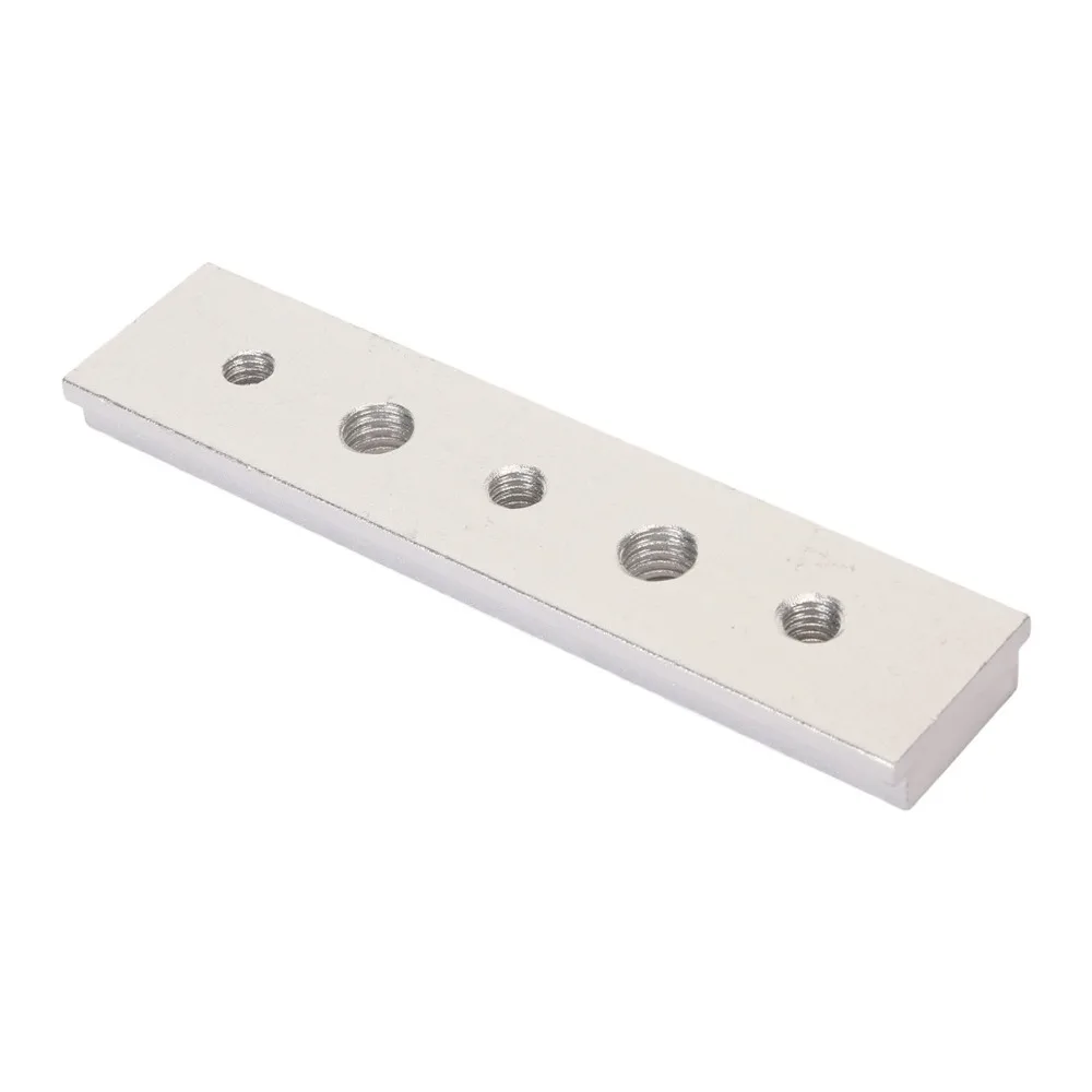 

Aluminum Alloy Material Woodworking Chute Rail Red / silvery With Holes T Slot Miter Track 100mm Width Miter Track Jig