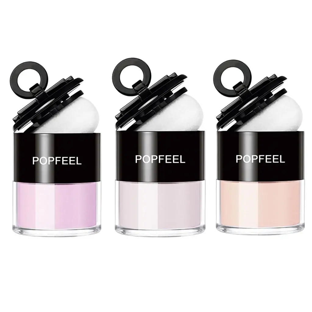 仕上げ用パウダー ルースパウダー メイクアップフィクサーパウダー コンパクトファンデーション 乾燥肌とオイリー肌のタイプ向け 顔のカバー力