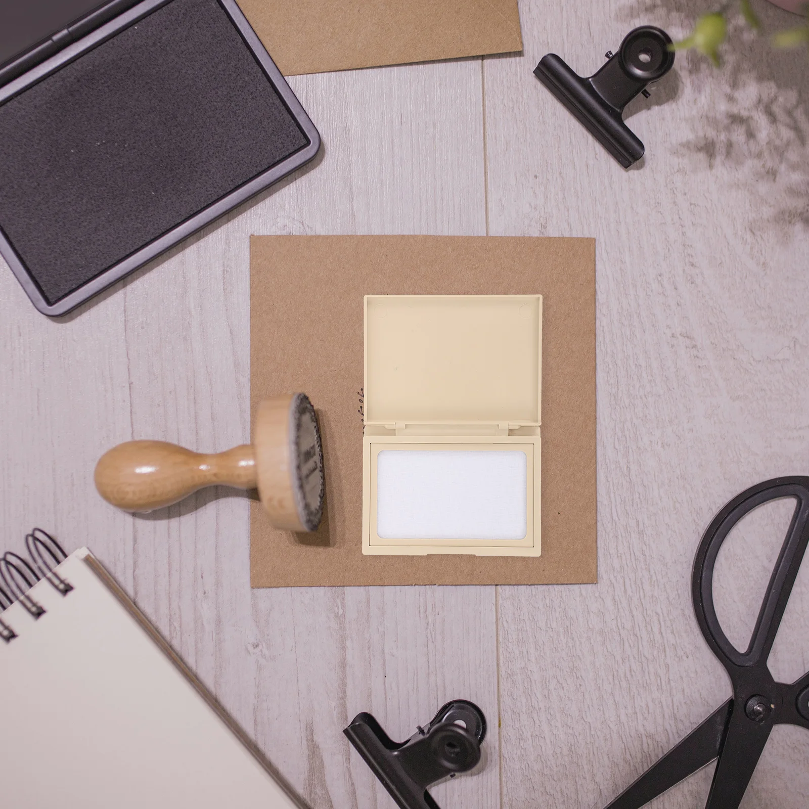 

Blank Archival Ink Pad Extra Large for DIY Baby Footprint Handprint Projects Permanent Stamp Crafting Tool